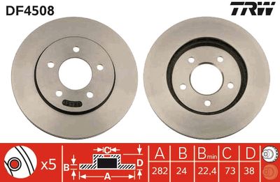 Dischi freno anteriore Chrysler voyager II 1995 2001