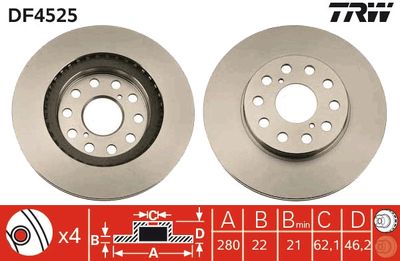 Dischi freno posteriore Toyota mr 2 1989 1992
