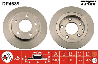 Dischi freno posteriore Mazda 323 f V 1994 1998