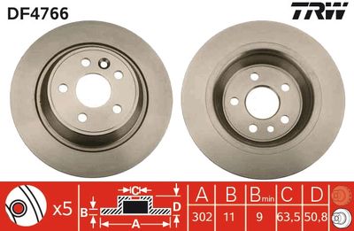 Dischi freno posteriore Ford Focus II 2009 ->