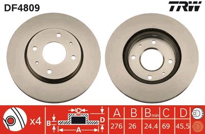 Dischi freno anteriore Mitsubishi galant VI estate 1996 2000
