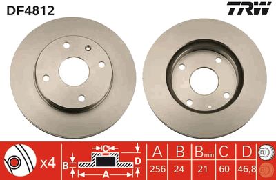 Dischi freno anteriore Daewoo rezzo 09-2000 ->