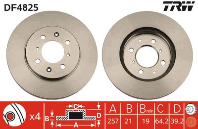 Dischi freno anteriore Honda fit aria 2001 2004