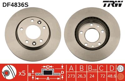 Dischi freno anteriore Kia carnival II 2001 2006