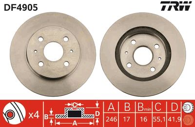 Dischi freno anteriore Subaru justy 09/07> ->