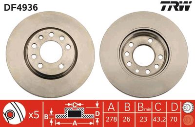 Dischi freno anteriore Opel Corsa d 03,2007 01.2010