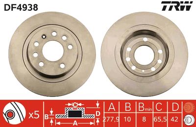 Dischi freno posteriore vauxhall zafira 07/05> ->