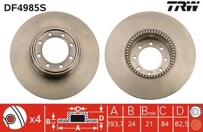 Dischi freno vcl posteriore Iveco daily 65C15P 06/06> ->
