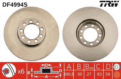 Dischi freno vcl anteriore Iveco daily 65C18 06/06- 08/09