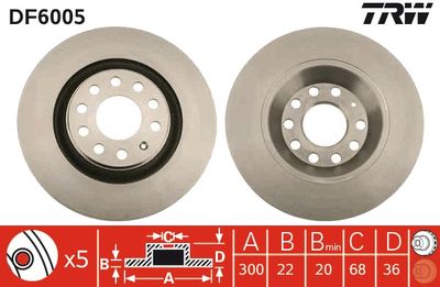 Dischi freno posteriore Audi A4 06.2005 10.2007