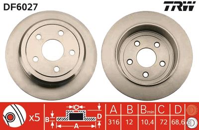 Dischi freno anteriore Chrysler 300C 06.2003 ->