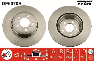 Dischi freno posteriore BMW X5 2007 >>, X6 2 BMW X5 , X5
