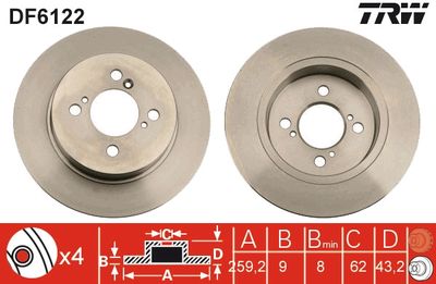 Dischi freno posteriore Suzuki swift 10/10 ->
