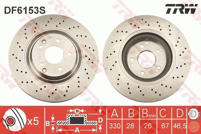 Dischi freno anteriore Mercedes C180 05/02-11/07