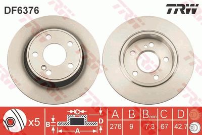 Dischi freno posteriore Mercedes benz Mercedes-Benz a-class