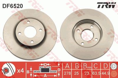 Dischi freno anteriore Ford Fiesta V 2005 - 2008