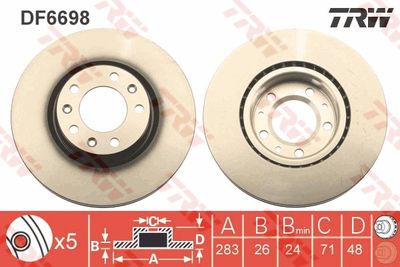Dischi freno anteriore Peugeot 308 09/13>