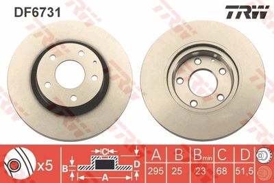 Dischi freno anteriore Mazda Mazda 3 2.0/2.2D 07/13>