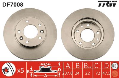 Dischi freno anteriore Kia carnival 1999 2001