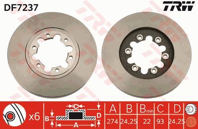 Dischi freno anteriore Mazda b-serie 2002 2006