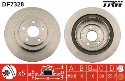 Dischi freno posteriore Subaru impreza saloon 2002 2005