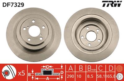 Dischi freno posteriore Subaru legacy III estate 1998 2003