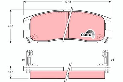 Pastiglie freno posteriore Mitsubishi space runner 1991 1999