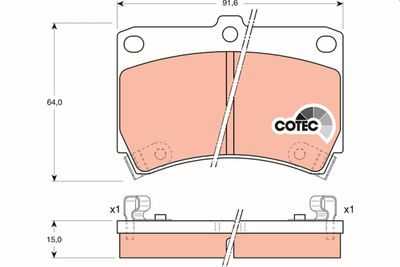 Pastiglie freno anteriore Mazda 121 II 1990 1993