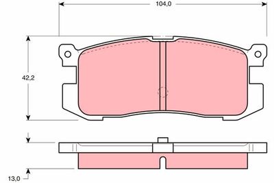 Pastiglie freno posteriore Mazda 626 III hatchback 1989 1991
