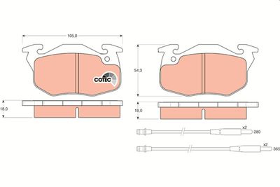 Pastiglie freno anteriore Citroën AX-ZX-PEUGEOT106 1987 1996