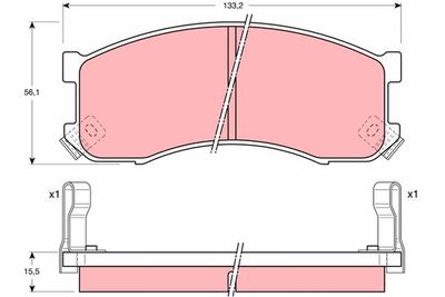 Pastiglie freno anteriore Mazda 626 III hatchback 1987 1990