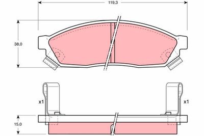 Pastiglie freno anteriore Honda civic I hatchback 1981 1983