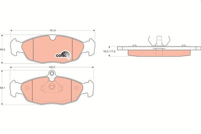 Pastiglie freno anteriore Opel Corsa b/Astra f 1998 2000