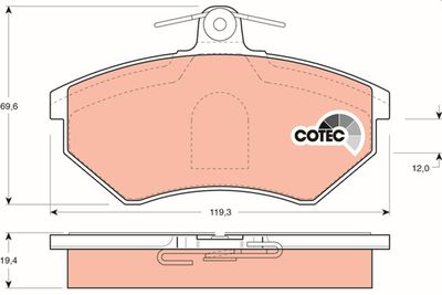 Pastiglie freno anteriore Volkswagen Golf III/Passat 1991 1996