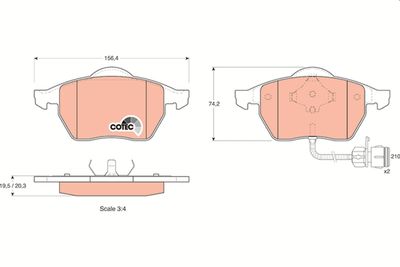Pastiglie freno anteriore Audi A6 estate 1995 1996