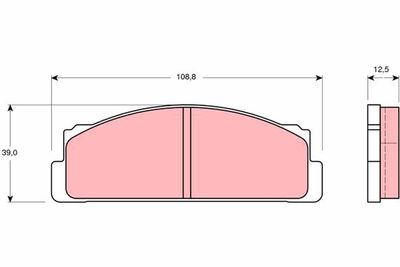 Pastiglie freno anteriore Fiat 125 1967 1974