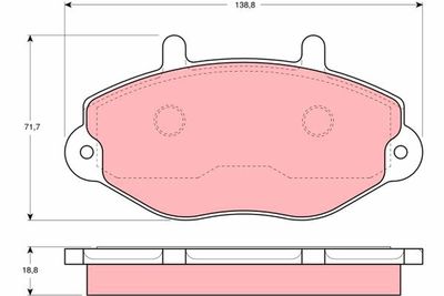 Pastiglie freno anteriore Ford Transit tourneo 1994 2000
