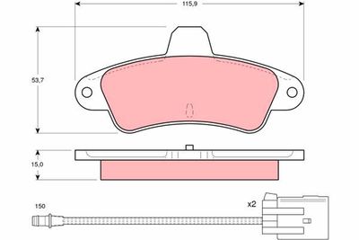 Pastiglie freno posteriore Ford mondeo I saloon 1993 1996
