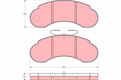 Pastiglie freno anteriore Mercedes 100 box 1993 1996