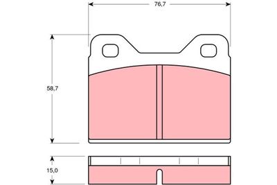 Pastiglie freno posteriore Audi 100 1968 1971