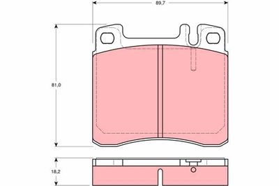 Pastiglie freno anteriore Mercedes s-class 1991 1998
