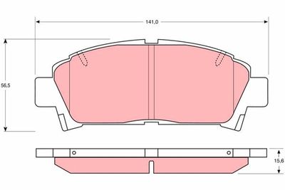 Pastiglie freno anteriore Toyota avensis 2000 2003