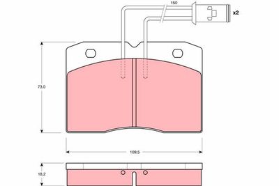 Pastiglie freno anteriore Iveco daily 30.8-35.8 1985 1988