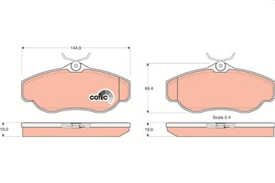Pastiglie freno anteriore Land Rover range Rover II 1994 2002