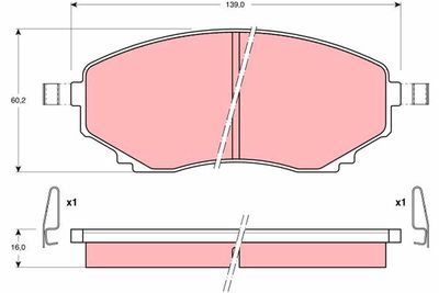 Pastiglie freno anteriore Mazda mpv I 1995 1999