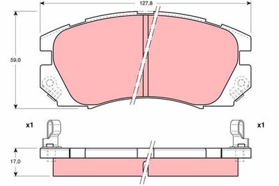 Pastiglie freno anteriore Subaru legacy I 1992 1994