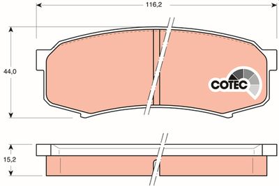 Pastiglie freno posteriore Toyota Land cruiser 90 1995 2002