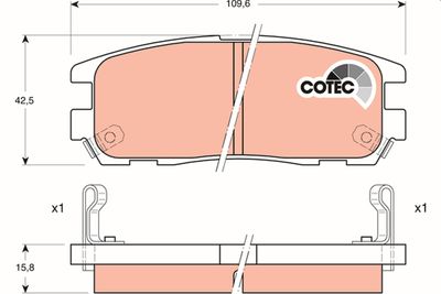 Pastiglie freno posteriore Opel frontera 1998 2001