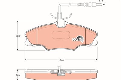 Pastiglie freno anteriore Peugeot 406 Coupé 1997 1999