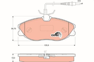 Pastiglie freno anteriore Peugeot 406 Coupé 2000 2004